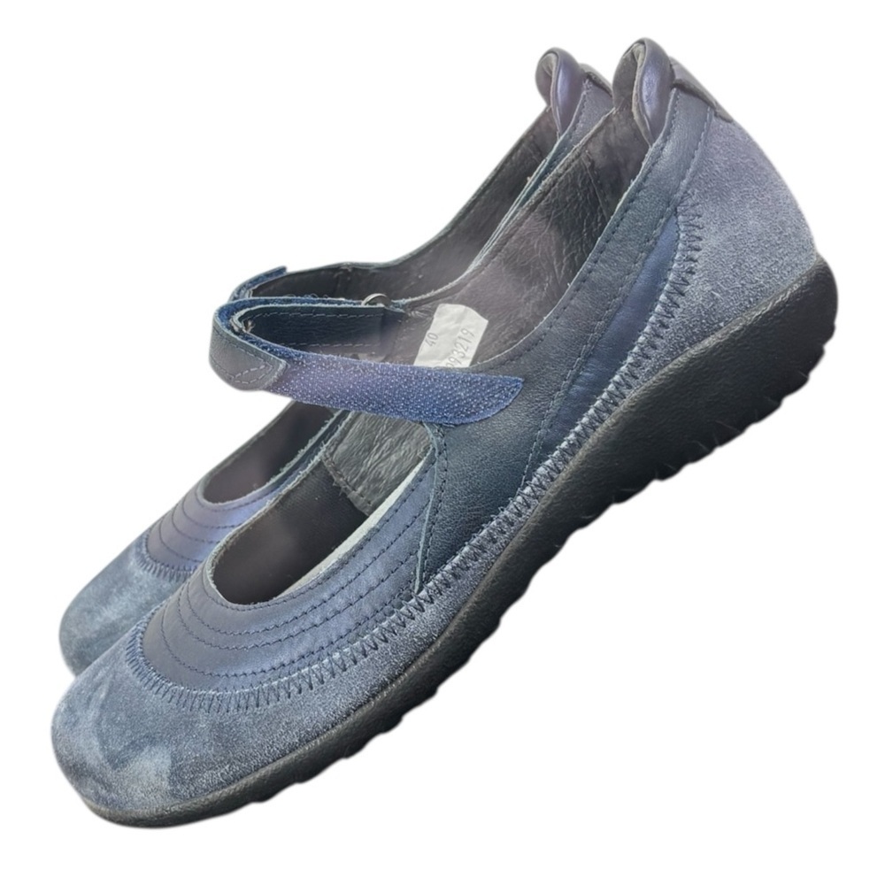 Naot Kirei Mary Jane Women’s Shoes Blue/grey Rubber Sole Size 9 US 40 EU Comfort